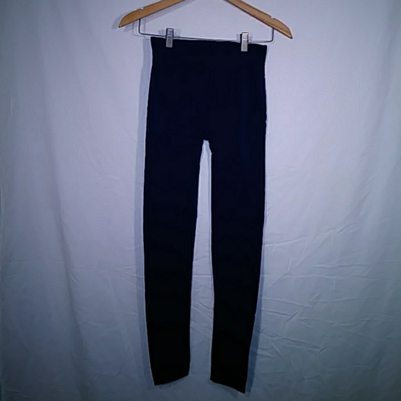 Euc navy blue fleece lined legging tights - Picture 2 of 3